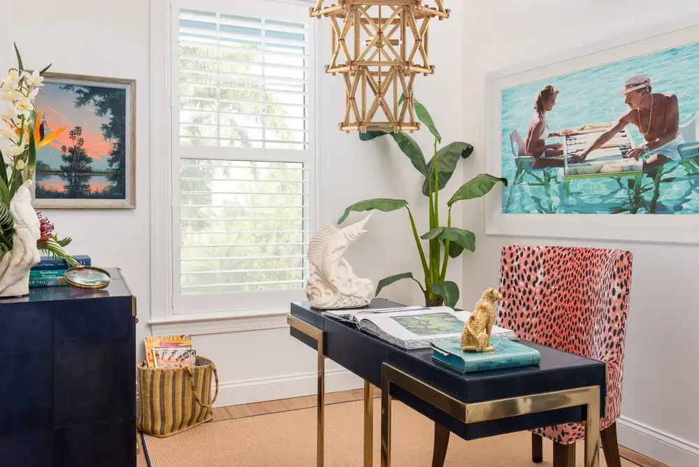 Waterside Grand Millennial — home office area in a Treasure Island residence